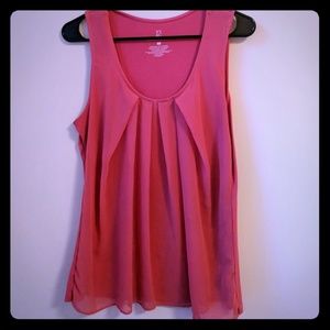 Hot pink flowy blouse